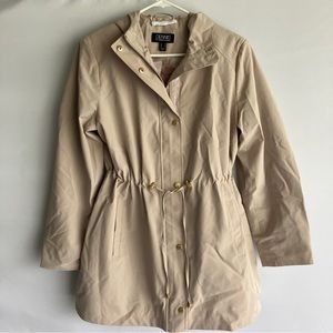 Dennis Basso Water Resistant Hooded Anorak - Stone (M) A476542